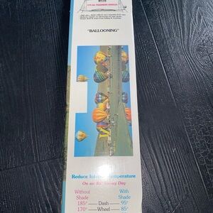 Vintage 1988 Windshield Car Sunshade Sealed Hot Air Balloons Graphic USA Made